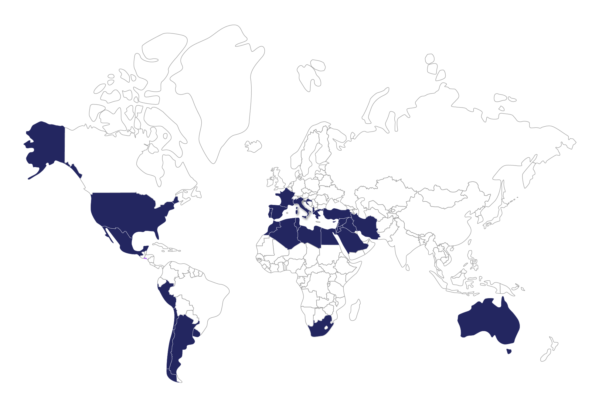 Παραγωγή Επιτραπέζιας Ελιάς Παγκόσμιος Χάρτης σε διάφανο φόντο